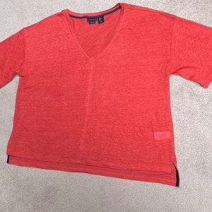 Tahari 100% Linen Top